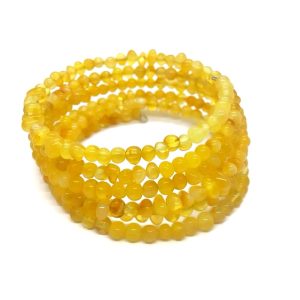 Butterscotch Amber Memory Wire Bracelet