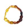 Multi Color Amber "Rainbow" Stretch Bracelet