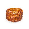 Cognac Amber Memory Wire Bracelet